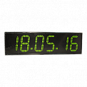 Импульс-410-HMS-MS-G часы электронные главные офисные (зеленая индикация)