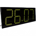 Импульс-421-T-Rd-G часы электронные офисные с датчиком температуры, радиационного фона (зеленая индикация)