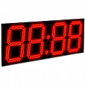Импульс-431-T-R часы электронные офисные с датчиком температуры воздуха (красная индикация)