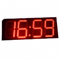Импульс-427-T-R часы электронные офисные с датчиком температуры воздуха (красная индикация)