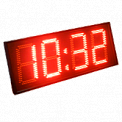Импульс-427-T-ER2 часы-термометр электронные уличные (красная индикация)