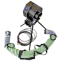 ВП-500-(12В) вентилятор переносной для продувки колодцев, гибкий рукав 10м, тренога