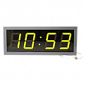 Кварц-2-Т часы электронные вторичные офисные дата-термометр влажность-радиация (зеленая индикация)