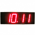 Импульс-450-T-EY2 часы-термометр электронные уличные (желтая индикация)