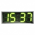 Кварц-6-Т-У часы электронные автономные уличные дата-термометр (зеленая индикация)