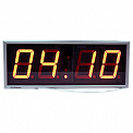 Кварц-1-Т часы электронные вторичные офисные дата-термометр влажность-радиация (красная индикация)