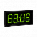 Импульс-410-MS-GPS232-G часы электронные главные офисные с GPS/Глонасс-синхронизацией (зеленая инд.)