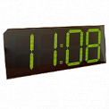 Импульс-435-T-EG2 часы-термометр электронные уличные (зеленая индикация)