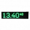 КЧО2-Л10С часы вторичные электронные офисные с секундами (зеленая индикация)