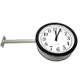 ВЧ-03/03-285 мм часы вторичные стрелочные двусторонние с боковым кронштейном