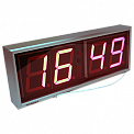 Кварц-1-Т часы электронные автономные офисные дата-термометр (красная индикация)
