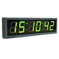Кварц-2С-Ethernet часы электронные автономные офисные с отображением секунд (зеленая индикация)