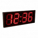 Импульс-424-2Х-R часы электронные офисные двусторонние (красная индикация)