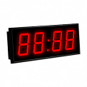 Импульс-410-EURO-TMR-RNG1-RS232-R часы электронные офисные с таймером, внешней сиреной (красная индикация)