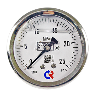 ТМ-321ТС.00-(0...0,1-10)МПа-кл.т.1,5 манометр коррозионностойкий с крепежной скобой, Изображение №1