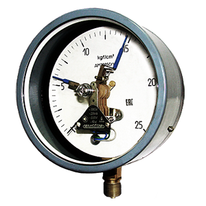 ДМ2005Сг-ЭКМ-У2-(0-100..600)кгс/см2-кл.т.1,5 манометр сигнализирующий, Изображение №1