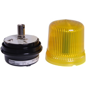 B200SLF250B/Y Spectra маяк индикаторный под лампу накаливания 5W, желтый, 12-250V (без лампы), Изображение №2