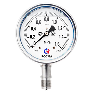 ТВ-621Р.00-(-0,1...0)МПа-М20х1,5-кл.т.1,0 вакуумметр коррозионностойкий, Изображение №1