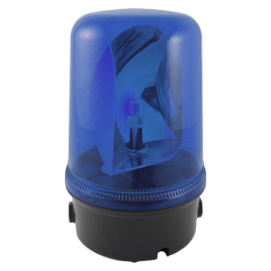 B300RTH024B/B Spectra маяк проблесковый вращающийся с галогенной лампой 25W, синий, 24V DC, Изображение №1