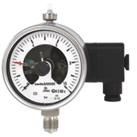 PGS23.50.100-(0-40)бар-снизу-1/2NPT-821.1-кл.т.1,0 манометр с электроконтактами, Изображение №1