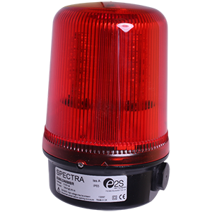 B300LDA050B/R Spectra маяк светодиодный многофункциональный красный, 10-50V DC, 16 светодиодов, Изображение №1