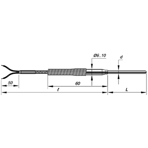 КТНН02.01-050-к1-И-Т600-3-2000/2000 датчик температуры, Изображение №1