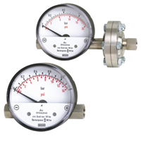 700.01.080-(0-10)бар-2хG1/4-PN400бар-3% манометр дифференциального давления