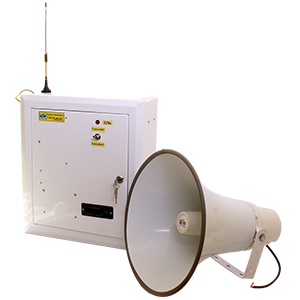 С-40ЭА-gsm-lan сирена электронная (4 рупорных громкоговорителя х 40Вт, аккумулятор, блок GSM, модуль Ethernet (LAN)), Изображение №1