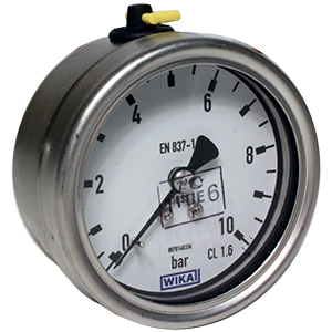 232.50.063-(0-10)бар-сзади-G1/4B-кл.т.1,6 манометр из нержавеющей стали, Изображение №1