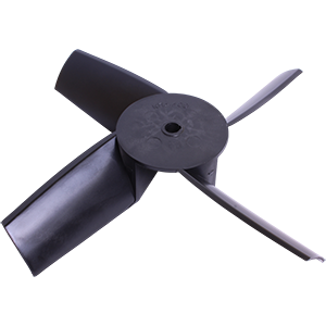 КП4.400.014 крыльчатка полиамидная с гайкой для электродвигателей, Изображение №1