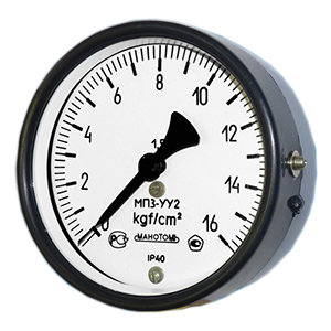 МП3-У-ОШ-У2-(0-0,6..100)кгс/см2-кл.т.1,5-кислород манометр технический показывающий, Изображение №1