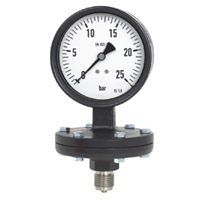 423.12.100-(0-40)бар-снизу-G1/2B-кл.т.1,6 манометр мембранный с гидрозаполнением глицерином
