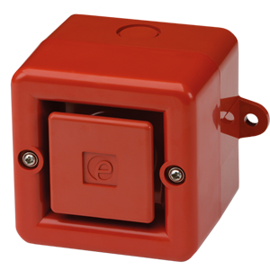 SONF1AC230R сигнализатор аварийный звуковой серии Sonora, красный корпус, 100 dB, 230V AC, Изображение №1