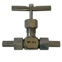 ВТ-5-1-G1/2" клапан (вентиль), нержавеющая сталь 12Х18Н10Т, муфтовое соединение под резьбу