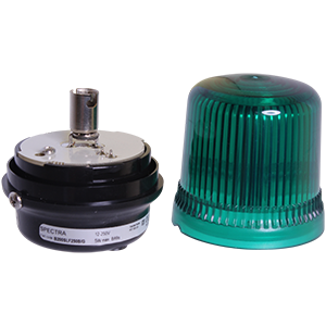 B200SLF250B/G Spectra маяк индикаторный под лампу накаливания 5W, зеленый, 12-250V (без лампы), Изображение №2