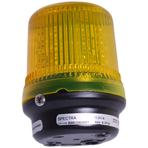 B200LDA230B/Y Spectra маяк светодиодный индикаторный желтый, 90-230V AC, 9 светодиодов, Изображение №1