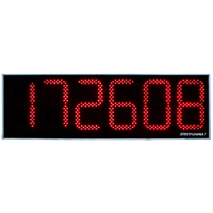 Электроника7-2500С6 часы электронные офисные автономные, 0.5 кд (красная индикация), Изображение №1