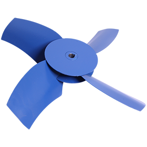 КМ4.400.014 крыльчатка металлическая с гайкой для электродвигателей, Изображение №1