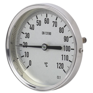 A52.100/S-(0...+200°C)-100х6мм-сзади-1/2NPT-кл.т.1,0 термометр биметаллический, Изображение №1