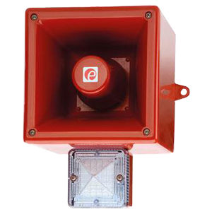 AL112NXDC024R/R AlertAligh сигнализатор светозвуковой с ксеноновой лампой, красный, 119 dB, 24V DC, Изображение №1
