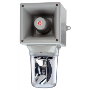 HAB121RTHDC012R/R сирена сигнальная с вращающейся галогенной лампой 35W, красная, 121 dB, 12V DC, Изображение №2