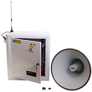 С-40/2ЭТА-gsm-lan сирена электронная (2 рупорных громкоговорителя х 40Вт, тангента, аккумулятор, блок GSM, модуль Ethernet (LAN)), Изображение №1