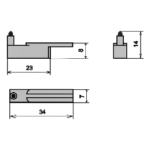 УПС-06 узел пишущий специальный фломастерного типа красный, Изображение №1