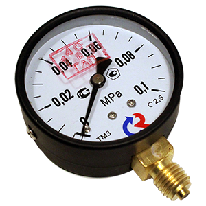 ТМ-310Р.00-(0...0,1-10)МПа-кл.т.2,5 манометр, Изображение №1