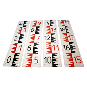 МЭ-200 рейка водомерная постоянная металлическая эмалированная 2 м, Изображение №2