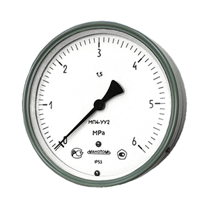МП4-У-ОШ-У2-(0-160...600)кгс/см2-кл.т.1,5 манометр технический показывающий, Изображение №1