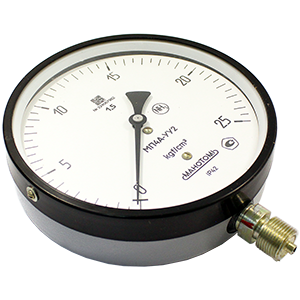 МП4А-У-У2-(0-1,0...1600)кгс/см2-кл.т.1,0-IP42-М20х1,5 манометр показывающий аммиачный, Изображение №1