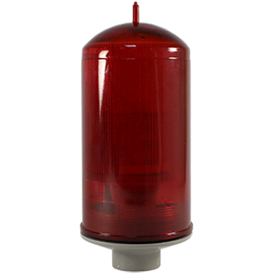 СДЗО-05-1 огонь заградительный красный, поликарбонат, тип А, 10кд, 220V AC, IP65, Изображение №1