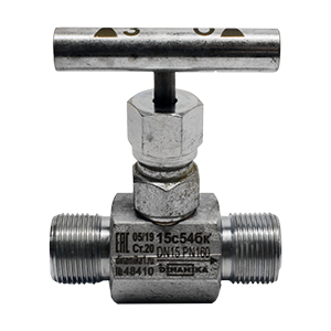 15с54бк-Ду15-Ру160-(М22х1,5)ц/ц-ст.20 клапан запорный игольчатый, Изображение №1