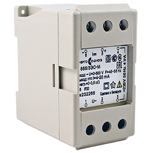 Е855-125В/1c-1-х-х-х-220AC-М6 преобразователь измерительный напряжения переменного тока, Изображение №1